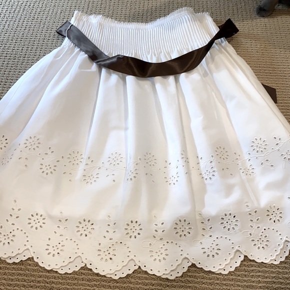Burberry Dresses & Skirts - BURBERRY WHITE EYELET SKIRT NWOT JUST GORGEOUS